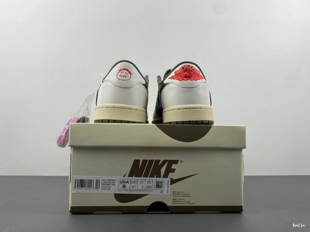 Bmlin Shoes LOW 1 JORDAN SCOTT TRAVIS X OG AIR DM7866-200 OLIVE MEDIUM 0730